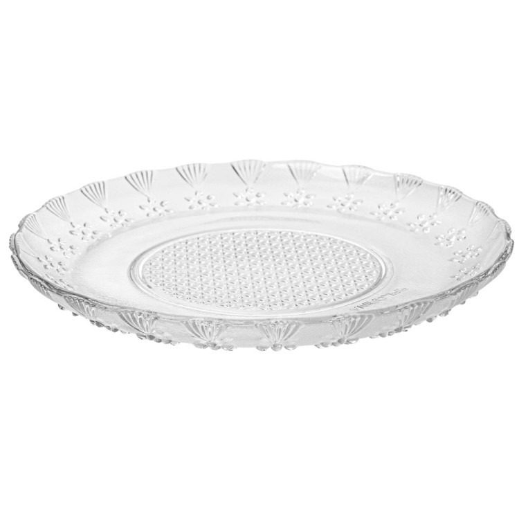 Talerze deserowe szklane Florina Daisy 20 cm zestaw 6 sztuk