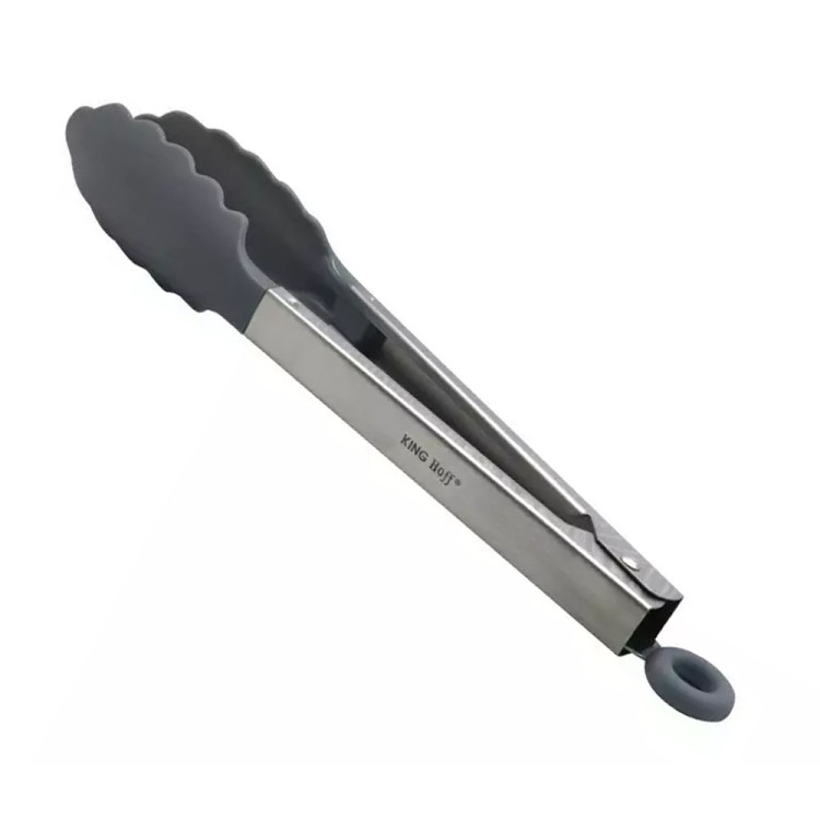 Szczypce kuchenne 9" solidne metal-nylon szare Kinghoff KH 1741