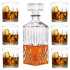 Zestaw do whisky karafka szklana 1000 ml + 6 grubych szklanek 280 ml Zestaw do whisky karafka szklana 1000 ml + 6 grubych szklanek 280 ml