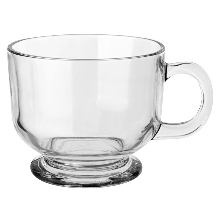 Kubki szklane duże 510 ml Florina Jumbo Lyon zestaw 6 szklanek bezbarwne