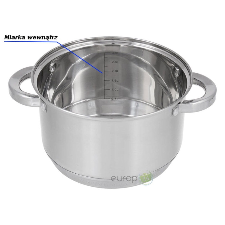 Garnki kuchenne Hoffner HF 9406 Stalowe zestaw garnków indukcyjnych | Europ24.pl Garnki kuchenne Hoffner HF 9406 Stalowe zestaw garnków indukcyjnych | Europ24.pl