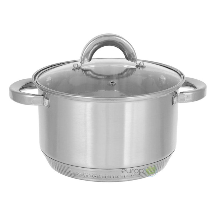 Garnki kuchenne Hoffner HF 9406 Stalowe zestaw garnków indukcyjnych | Europ24.pl Garnki kuchenne Hoffner HF 9406 Stalowe zestaw garnków indukcyjnych | Europ24.pl