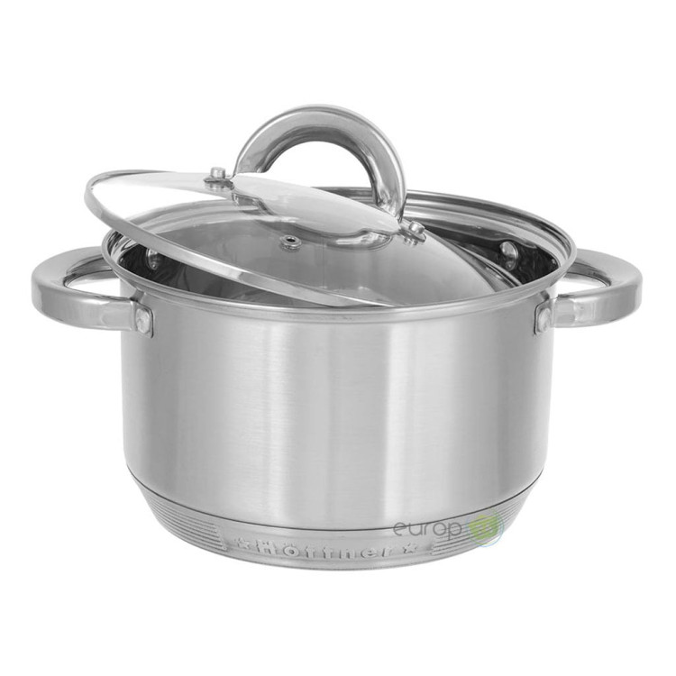 Garnki kuchenne Hoffner HF 9406 Stalowe zestaw garnków indukcyjnych | Europ24.pl Garnki kuchenne Hoffner HF 9406 Stalowe zestaw garnków indukcyjnych | Europ24.pl