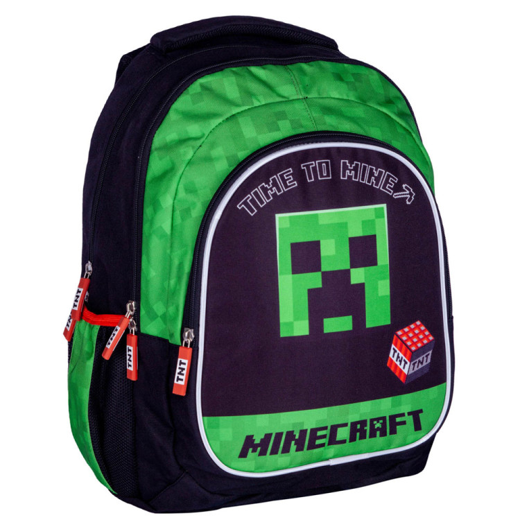 Plecak szkolny 3 komorowy 42x30x19 cm Astrabag Minecraft Time to mine AB330
