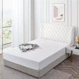 Prześcieradło 90x200 bawełniane Cotton World grube z gumką białe