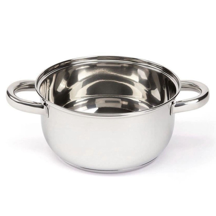 Garnek do gotowania na parze 2.5 l  parowar 18 cm stalowy 3 elementy Florina Divapore