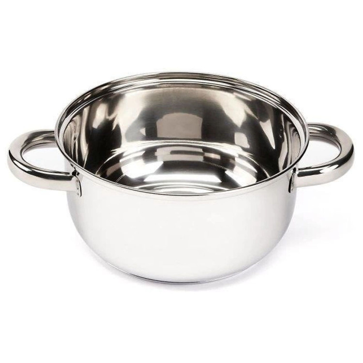 Garnek do gotowania na parze 2.4 l  parowar 18 cm stalowy 4 elementy Florina Divapore