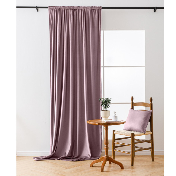 Zasłony zaciemniające na taśmie Cotton World Velvet na taśmie 140x250 cm ciemny róż