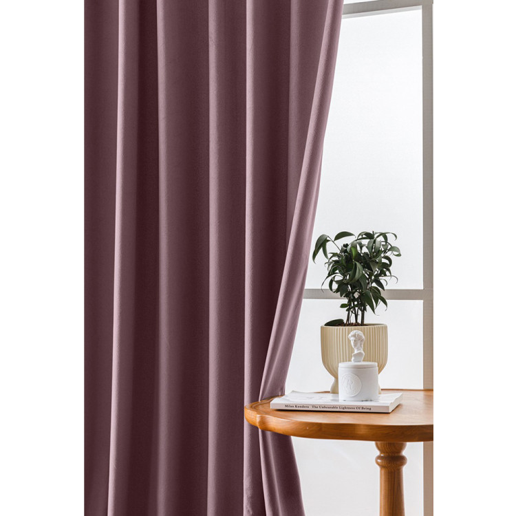 Zasłony zaciemniające na taśmie Cotton World Velvet na taśmie 140x250 cm ciemny róż