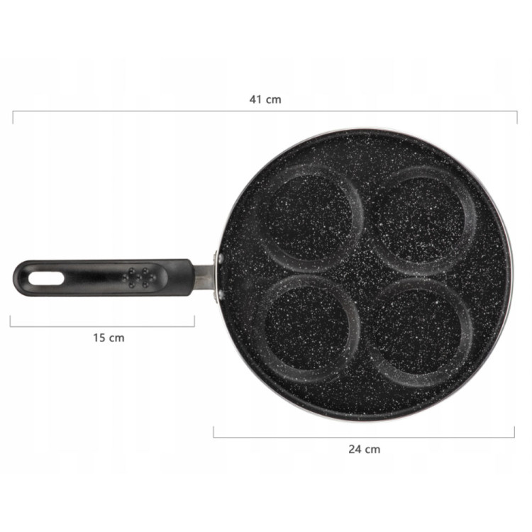 Patelnia do jajek placków 24 cm non-stick Elitehoff E-7908