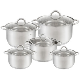 Garnki Edenberg EB 4004 10 zestaw komplet garnek gaz INDUKCJA