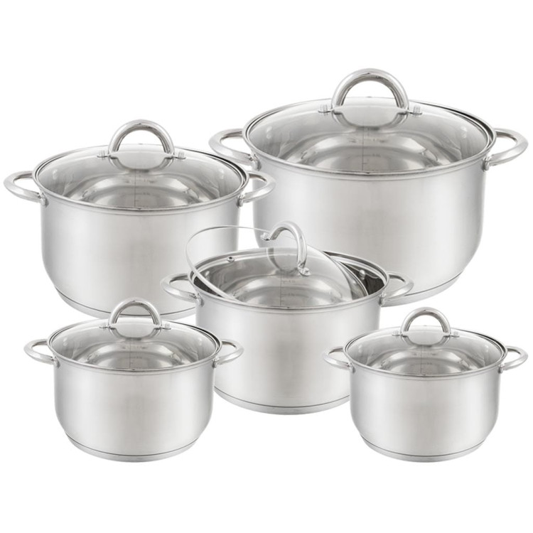 Garnki Edenberg EB 4004 10 zestaw komplet garnek gaz INDUKCJA