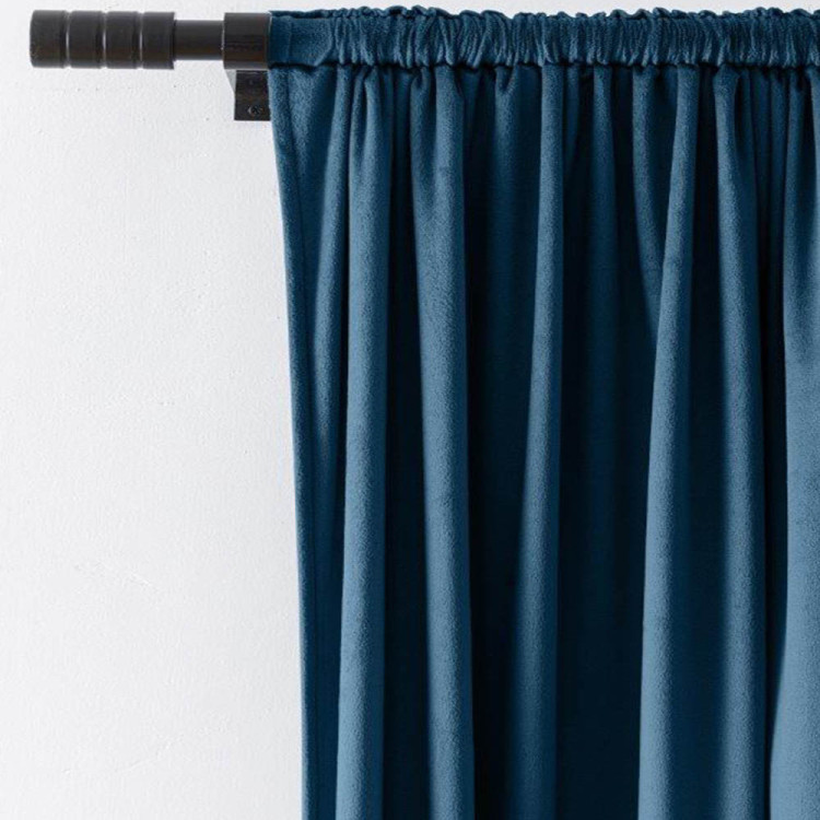 Zasłony zaciemniające na taśmie Cotton World Velvet na taśmie 140x250 cm turkusowe