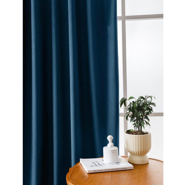 Zasłony zaciemniające na taśmie Cotton World Velvet na taśmie 140x250 cm turkusowe