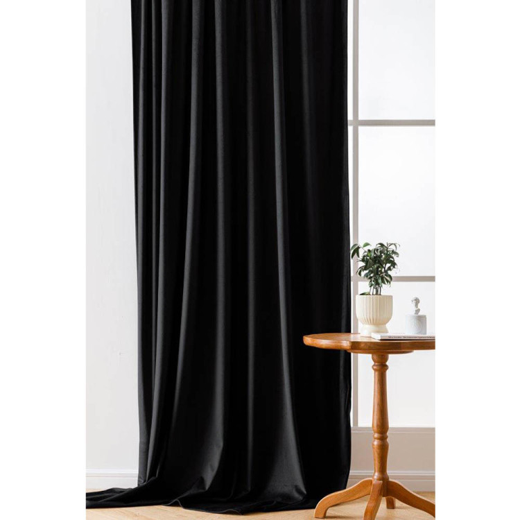 Zasłony zaciemniające na taśmie Cotton World Velvet na taśmie 140x250 cm czarne