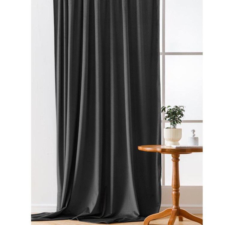 Zasłony zaciemniające na taśmie Cotton World Velvet na taśmie 140x250 cm grafit