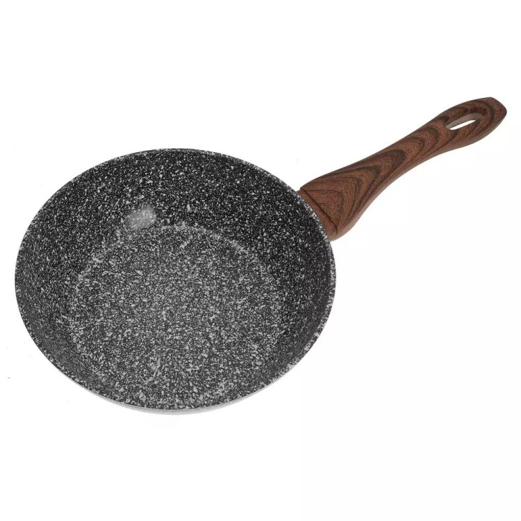 Patelnia z pokrywką, aluminium, szary marmurek, średnica 28 cm Kinghoff KH-1584