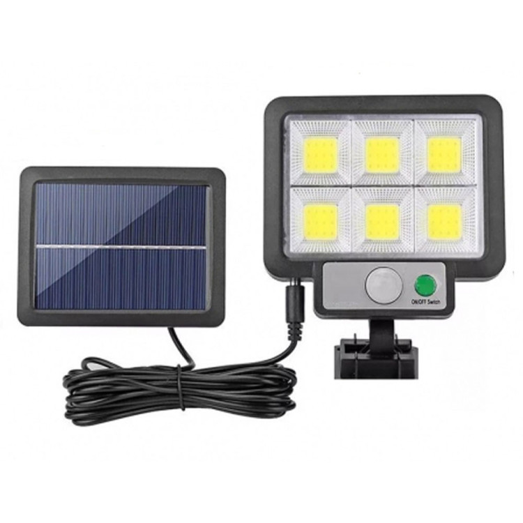 Lampa solarna z czujnikiem ruchu i zmierzchu oświetlenie zewnętrzne lampa elewacyjna T09