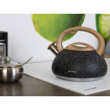Czajnik na indukcję Klausberg KB 7282 stalowy z gwizdkiem 2.7 L Czarny
