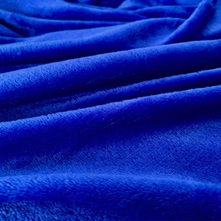 Koc 160x200 cm mikrofibra Cotton World miękki ciepły pled narzuta na łóżko granatowy