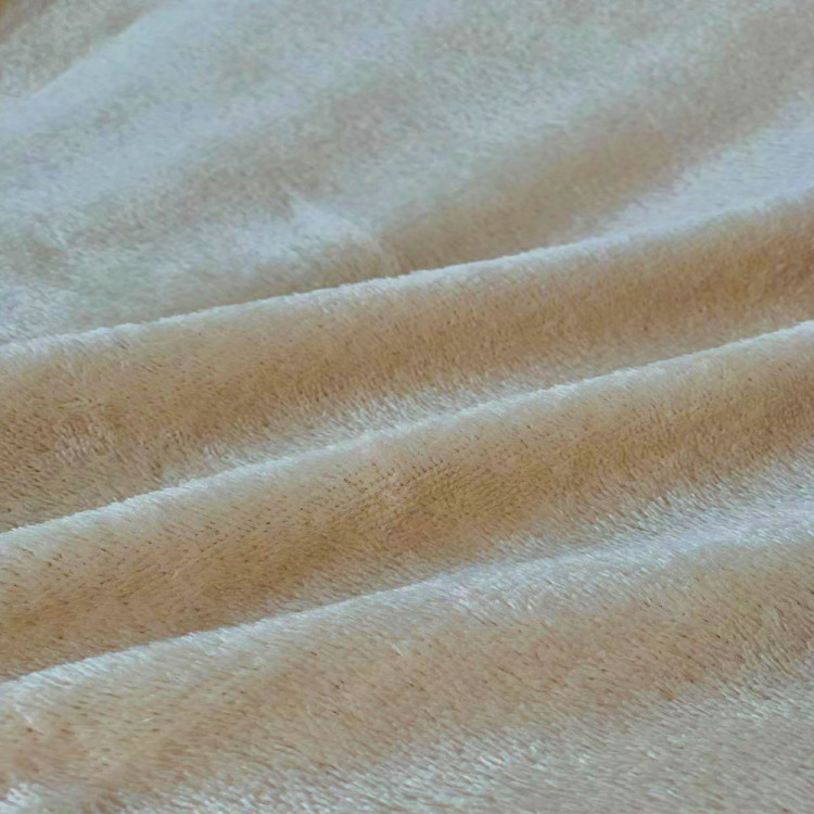 Koc 200x220 cm mikrofibra Cotton World miękki ciepły pled narzuta na łóżko beżowy