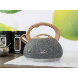 Czajnik na indukcję Klausberg KB 7280 stalowy z gwizdkiem 2.7 L Szary