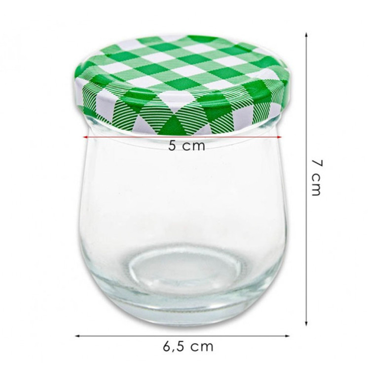 Słoiki baryłkowe na przetwory 250 ml zestaw 8 sztuk weki z pokrywkami TR-GJ-250