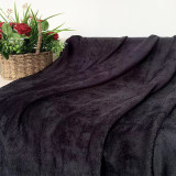 Koc 160x200 cm mikrofibra Cotton World miękki ciepły pled narzuta na łóżko czarny