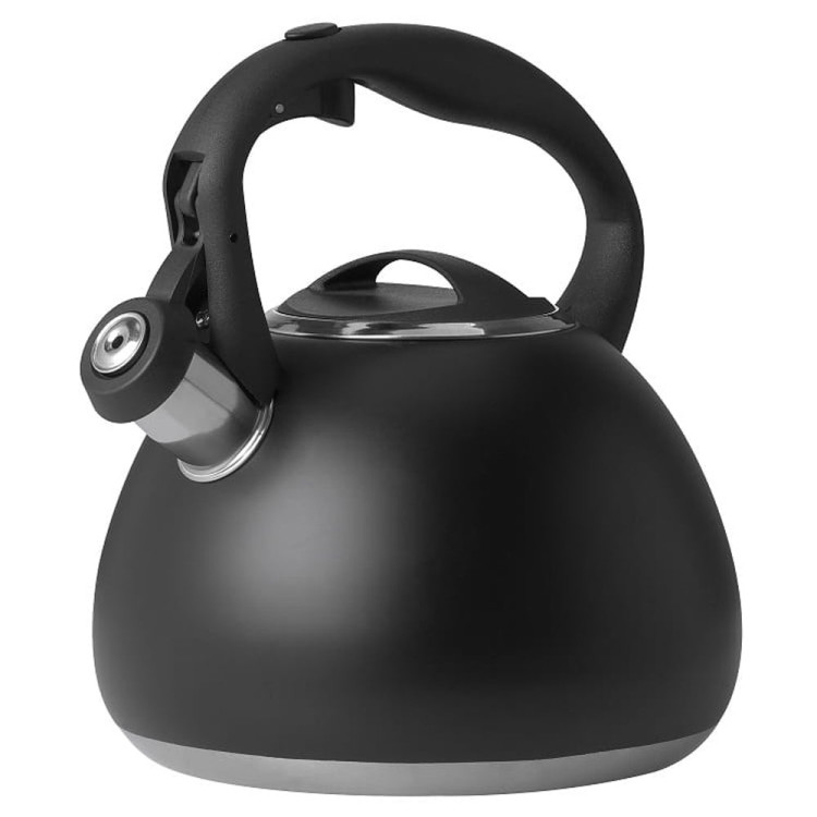 Czajnik stalowy czarny 2.5 L MG Home Black tradycyjny z gwizdkiem