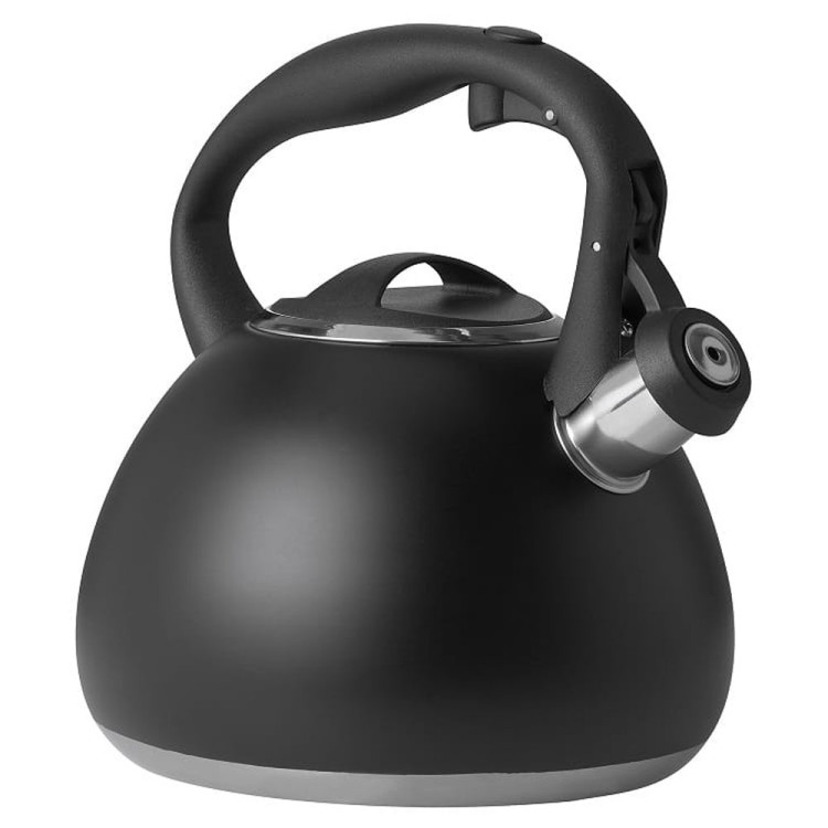 Czajnik stalowy czarny 2.5 L MG Home Black tradycyjny z gwizdkiem