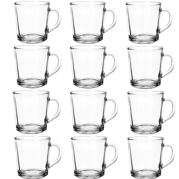 Kubek przezroczysty szklanka Galicja Edit 250 ml zestaw 12 szklanek