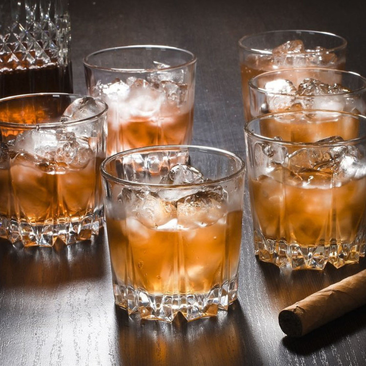 Szklanki do whisky drinków Pasabahce Karat 300 ml zestaw 6 szklanek