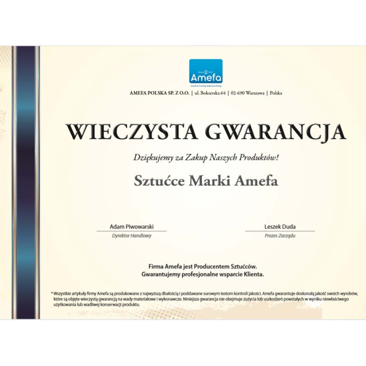 Zestaw sztućców dla 1 osoby Palmon 8410 Amefa 5 elementów dla 1 osoby stal 18/10 Zestaw sztućców dla 1 osoby Palmon 8410 Amefa 5 elementów dla 1 osoby stal 18/10