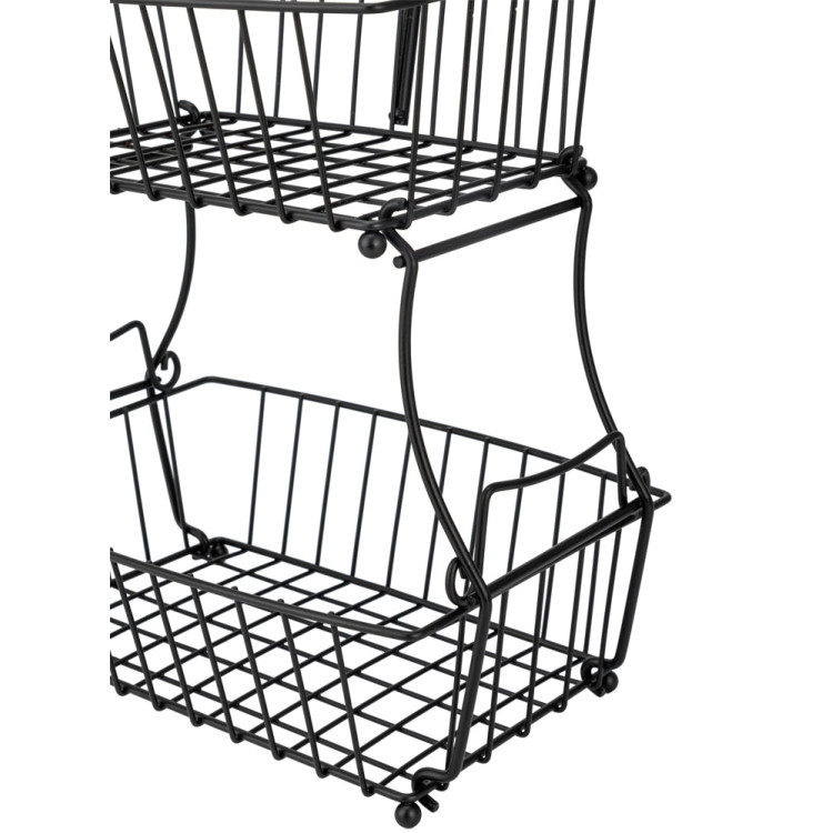 Koszyk na owoce metalowy czarny Elitehoff E-8113 Patera druciana