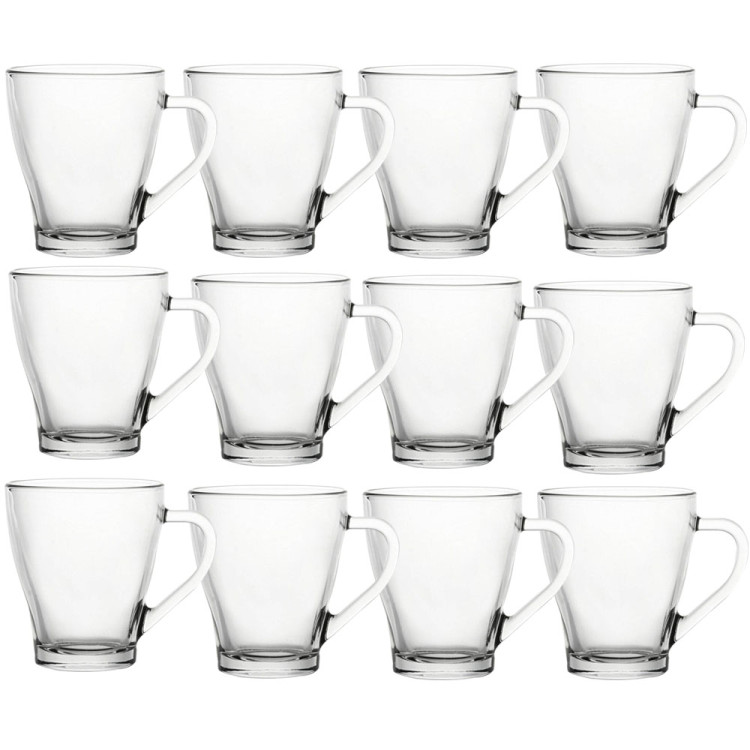 Kubek przezroczysty szklanka Galicja Lili 250 ml zestaw 12 szklanek