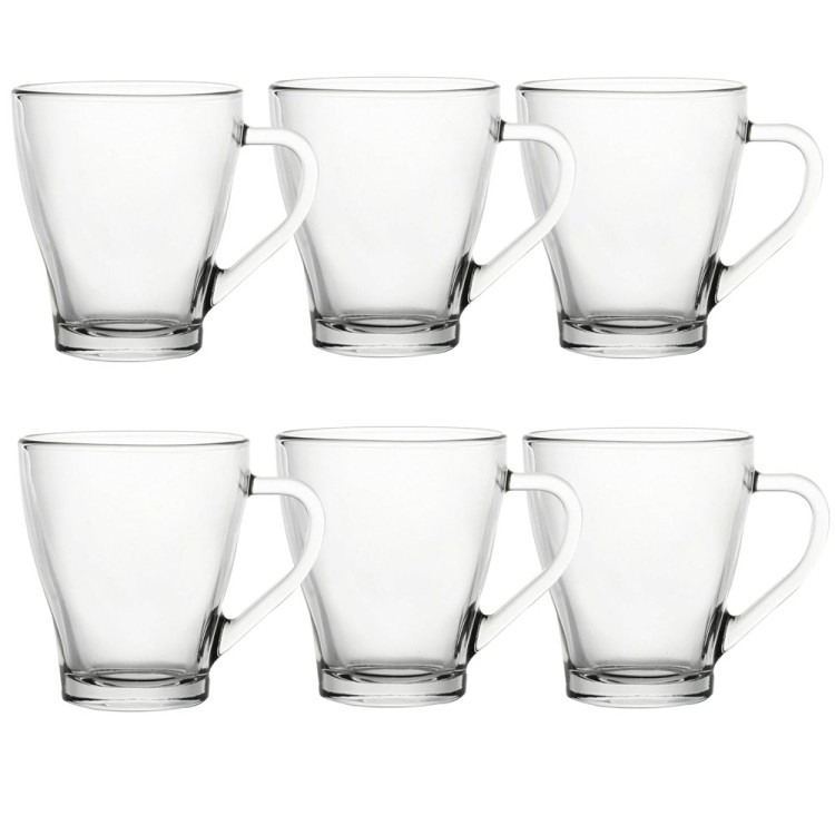 Kubek przezroczysty szklanka Galicja Lili 250 ml zestaw 6 szklanek