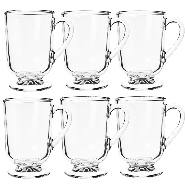 Szklanki z uchem 310 ml Altom Werona kubki do herbaty kawy latte macchiato komplet 6 sztuk