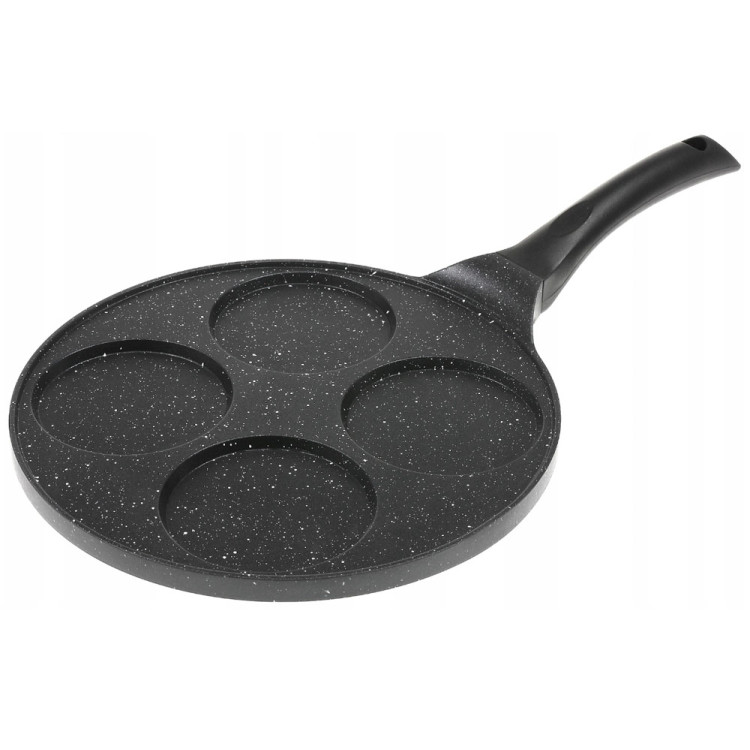 Patelnia do naleśników, jajek, pancakes Krisberg KR 2656 26 cm czarna powłoka marmurowa