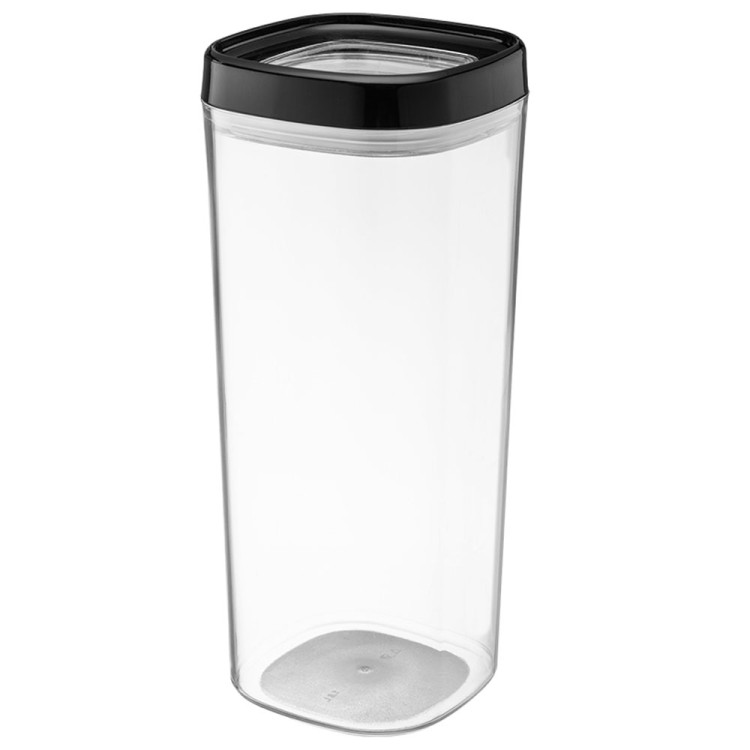 Pojemniki spożywcze 600/1000/1800ml przezroczyste z szczelną czarną pokrywką Galicja Amos