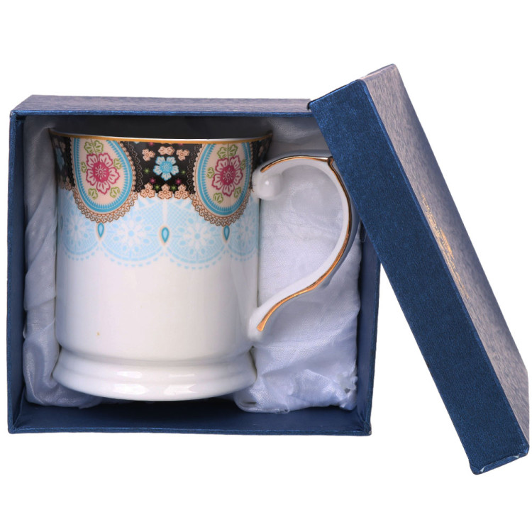 Kubek porcelanowy 400 ml z ozdobnym pudełkiem Hoffman Elegance HF-113
