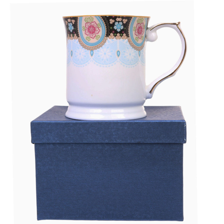 Kubek porcelanowy 400 ml z ozdobnym pudełkiem Hoffman Elegance HF-113
