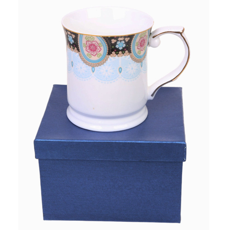 Kubek porcelanowy 400 ml z ozdobnym pudełkiem Hoffman Elegance HF-113