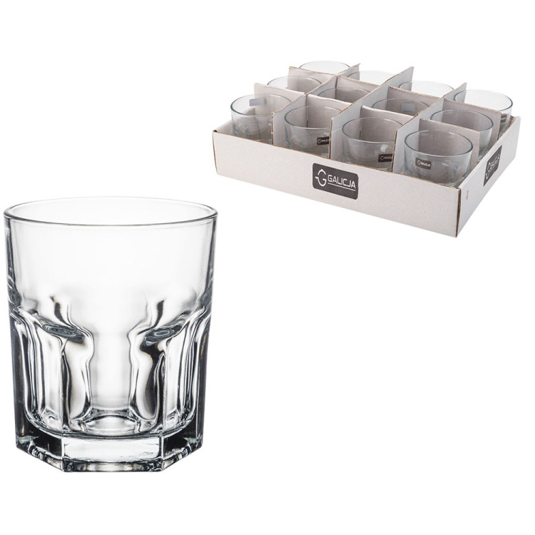 Szklanki do whisky napojów drinków 290 ml Galicja Madrid 28373 zestaw 6 szklanek