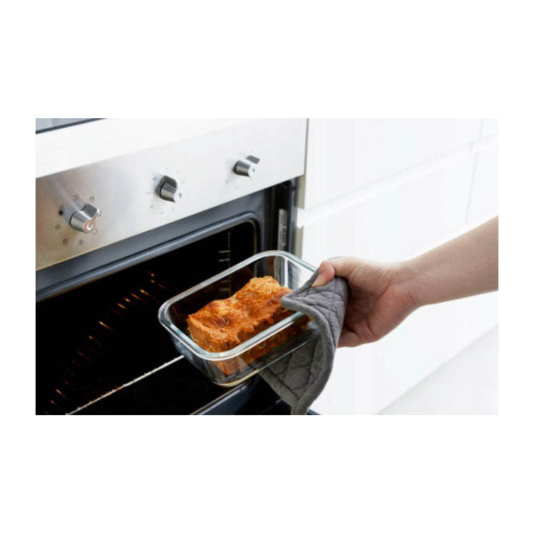 Zestaw 3 pojemników szklanych MG Home Cucina 1500/1000/400 ml żaroodporne