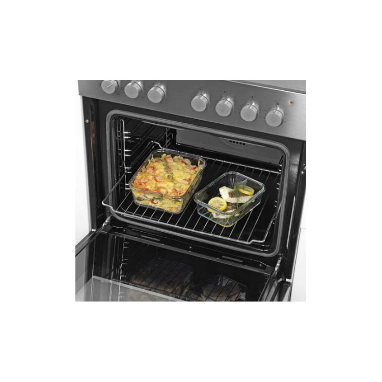 Zestaw 3 pojemników szklanych MG Home Cucina 1500/1000/400 ml żaroodporne