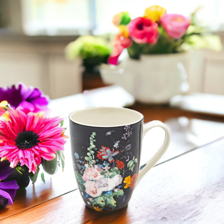 Kubek 340 ml porcelana czary w kwiaty Bella Fiore Tragar 38976