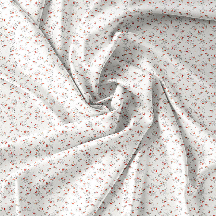 Pościel 200x220 bawełna satynowa 3D Cotton World gruba 3 części 2432 kwiaty