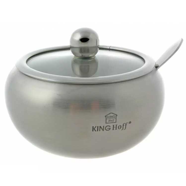 Cukiernica Kinghoff KH 3732 pojemnik na cukier +łyżeczka metal