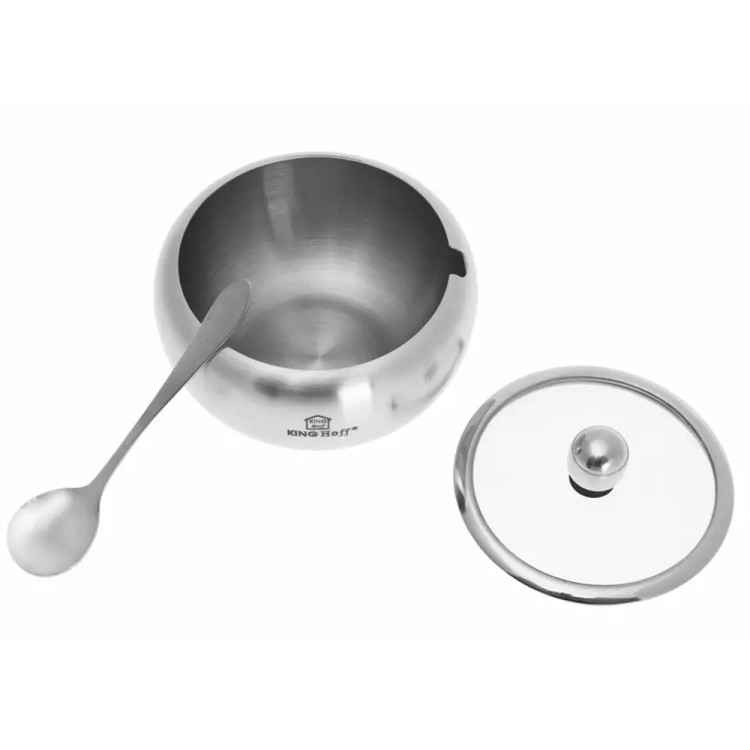 Cukiernica Kinghoff KH 3732 pojemnik na cukier +łyżeczka metal
