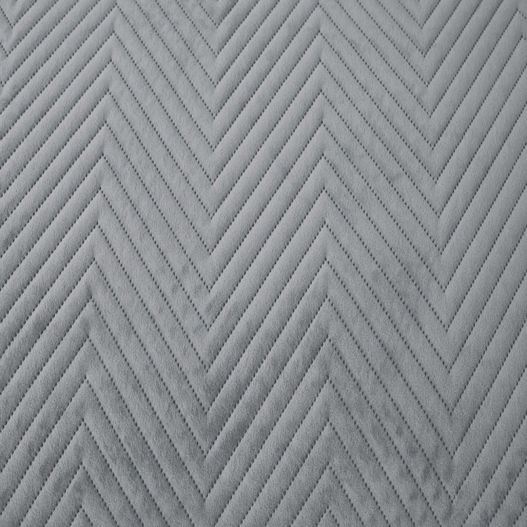 Narzuta 200x220 na łóżko pikowana velvet Cotton World szara 2625